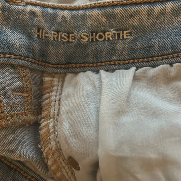 American Eagle Next Level High-Waisted Stretch Denim Shortie Shorts - Picture 6 of 6